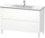 Dulap baza pe pardoseala Duravit L-Cube cu doua sertare 122cm alb décor mat