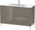Dulap baza pe pardoseala Duravit L-Cube cu doua sertare 122cm gri flanel lucios