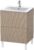 Dulap baza pe pardoseala Duravit L-Cube cu doua sertare 62cm linen decor