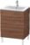 Dulap baza pe pardoseala Duravit L-Cube cu doua sertare 62cm nuc inchis décor