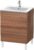 Dulap baza pe pardoseala Duravit L-Cube cu doua sertare 62cm nuc natur decor