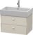 Dulap baza suspendat Duravit Brioso 684x442mm cu doua sertare taupe mat