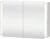 Dulap cu oglinda si iluminare Duravit Ketho 100x75cm alb lucios