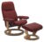 Fotoliu recliner cu taburet Stressless Consul Classic M cadru Oak tapiterie piele Paloma Cherry