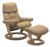Fotoliu recliner cu taburet Stressless Ruby M Classic baza Oak tapiterie piele Paloma Sand