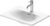 Lavoar Duravit Viu 60x45cm  montare pe mobilier  WonderGliss  alb