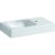 Lavoar asimetric Geberit iCon 53x31cm orificiu baterie dreapta fara preaplin montare pe mobilier alb