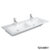 Lavoar dublu Duravit ME by Starck 130x49cm  finisaj WonderGliss  montare pe mobilier