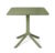 Masa exterior Nardi Clip 80 h 75cm 80x80cm verde agave