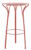 Masa inalta exterior Kartell Hiray design Ludovica & Roberto Palomba d 60cm h 108cm ruginiu