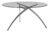 Masuta Stressless Enigma  d 90cm  h44cm  baza aluminiu  tip sticla transparenta