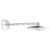 Palarie de dus Grohe Rainshower Duo 360 cu doua jeturi brat de perete 450m crom