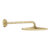 Palarie de dus Grohe Rainshower Mono 310 cu brat de perete 422mm brushed cool sunrise