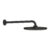 Palarie de dus Grohe Tempesta 250 cu brat de dus 380mm de perete matte black