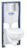 Set complet Grohe Solido 5-in-1 cu vas wc Bau Ceramic  capac slim inchidere lenta  rezervor incastrat cu cadru si clapeta Arena Cosmopolitan crom