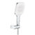 Set de dus Grohe Rainshower SmartActive 130 Cube cu agatatoare furtun 150cm si para de dus cu 3 jeturi moon white