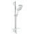 Set de dus Grohe Rainshower SmartActive 130 Cube cu para de dus 3 jeturi  furtun 175cm si bara 60cm  savoniera  crom