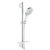 Set de dus Grohe Rainshower SmartActive 130 cu bara 60cm furtun 175cm polita si para de dus cu 3 jeturi crom