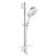 Set de dus Grohe Rainshower SmartActive 150 Cube cu bara 60cm furtun 175cm polita si para de dus cu 3 jeturi crom