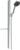 Set de dus Hansgrohe Rainfinity 130  3 tipuri de jet  cu bara 90cm  furtun 1.6m si savoniera  crom