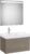 Set mobilier Roca Ona cu dulap baza cu un sertar 80cm si lavoar asimetric orientare stanga si oglinda cu iluminare LED ulm inchis
