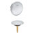 Set ornamente sifon pentru cada Grohe Talento cu preaplin si capac  crom