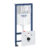 Set rezervor incastrat Grohe Rapid SL 4-in-1  cu cadru pentru vas wc  set fixare  garnitura fonoizolanta si clapeta Skate Cosmopolitan crom