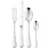 Set tacamuri Sambonet Ruban Croise Solid Handle  24 piese  inox placat cu argint