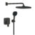 Sistem de dus incastrat Grohe Cubeo Tempesta 250 cu doi consumatori  matte black