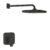 Sistem de dus incastrat Grohe Cubeo Tempesta 250 necesita corp incastrat matte black