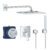 Sistem de dus incastrat Grohe Eurocube cu set de dus Rainshower Mono 310 Cube  crom