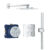 Sistem de dus incastrat Grohe Grohtherm Cube Perfect cu Rainshower Allure 230  crom