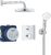 Sistem de dus incastrat Grohe Grohtherm Perfect Tempesta 210  crom