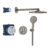 Sistem de dus incastrat Grohe Grohtherm SmartControl Rainshower SmartActive 310 brushed hard graphite
