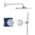 Sistem de dus incastrat Grohe Precision Vitalio Rain Mono 310 crom