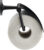 Suport hartie igienica Duravit Starck T cu aparatoare  negru mat