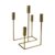 Suport lumanari cu 5 brate Deko Senso Serpentine 22×21.5×32.5 cm auriu